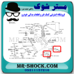 بوش مندل بلند عقب تویوتا لندکروز 2008-2014 برند ساخت تایلند/تایوان - Image 2