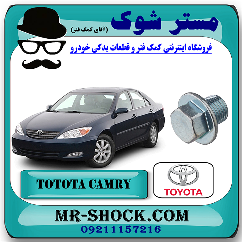 CAMRY 2005 OEM=90341-12012-1 پیچ کارتل روغن تویوتا کمری 2005-2006 برند اصلی تویوتا جنیون با بهترین قیمت در فروشگاه مستر شوک (آقای کمک فنر) مرکز فروش کمک فنر KYB و قطعات یدکی خودرو
