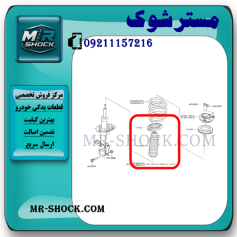 گردگیر کمک فنر جلو نیسان قشقایی برند ساخت چین با بهترین قیمت و کیفیت در مستر شوک مرکز فروش کمک فنر KYB و قطعات یدکی خودرو