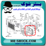 قاب فن رادیاتور تویوتا کمری 2007-2010 برند ساخت چین با بهترین قیمت در فروشگاه مستر شوک (آقای کمک فنر) مرکز فروش کمک فنر KYB و قطعات یدکی خودرو